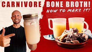 How to Make Carnivore Diet Bone Broth  3 Reasons to Drink It [upl. by Damek]