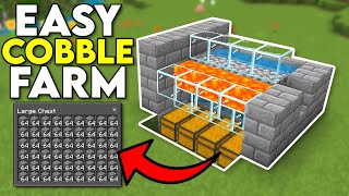 Minecraft 121 Easy Cobblestone Farm [upl. by Naitsihc]