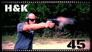 Heckler amp Koch HK 45 Handgun Review HD [upl. by Nodle177]