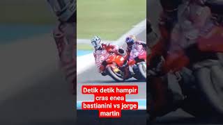 detik detik hampir cras enea bastianini vs jorge martin [upl. by Grochow]