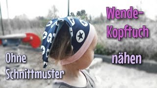 Kopftuch Nähanleitung  Ohne Schnittmuster  Anfänger  Nähtinchen [upl. by Yun]