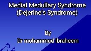 Medial medullary syndrome [upl. by Nnanaej]