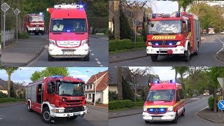 E57Sirenenalarmierung  Neufahrzeuge Nordlichtübung Kreis Steinfurt 2018 [upl. by Katherine]