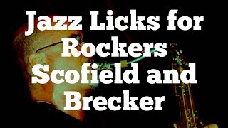 Michael Brecker and John Scofield  Jazz Licks for Rockers [upl. by Fabria442]