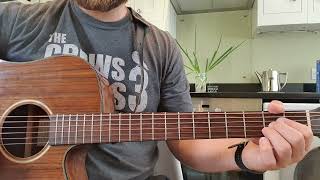 How to play WORDS OF LOVE By Buddy Holly [upl. by Yellek32]