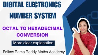 Octal to Hexadecimal Conversion Made Easy  StepbyStep Tutorial by Rama Reddy [upl. by Ferdinanda]