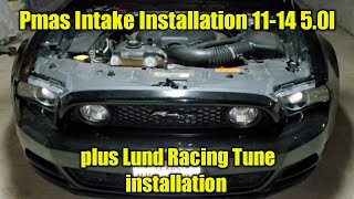 Pmas intake  Lund Racing tune installation 50l mustang [upl. by Ainahtan296]