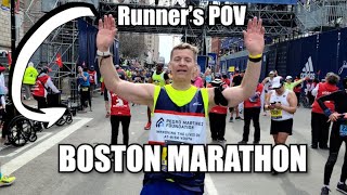 SPECIAL EDITION Running of the BOSTON MARATHON Watch highlight POV of the Marathon from GoPro [upl. by Weeks504]