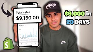 How I Made 9000 in 20 Days Dropshipping With NO MONEY [upl. by Adriaens]