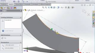 Dimensioning Flat Pattern of a Cone [upl. by Annoj]