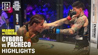 FIGHT HIGHLIGHTS  CRIS CYBORG VS LARISSA PACHECO [upl. by Alian554]