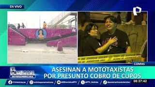 Comas se tiñe de sangre asesinan a mototaxista por presunto cobro de cupos [upl. by Leryt]