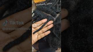 Instant Locs  crochet locs crochetlocs crocheting dreadlocks locs [upl. by Blackwell]