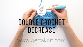 Crochet Double Crochet Decrease [upl. by Haneeja]