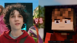 Oficjalny vs Animowany zwiastun filmu Minecraft [upl. by Zima]