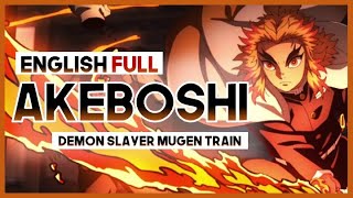 【mew】quotAkeboshi FULLquot by LiSA ║ Demon Slayer Mugen Train OP ║ Full ENGLISH Cover amp Lyrics [upl. by Aysab]