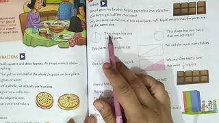 Writing fractionsHalves quartersthree quartersClass 3 CBSE mathsOxford book [upl. by Suoicul597]