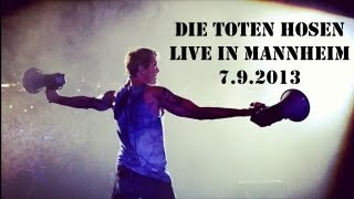 Die Toten Hosen  LIVE  Mannheim 792013  Krach der Republik Tour 2013 [upl. by Naivaj]