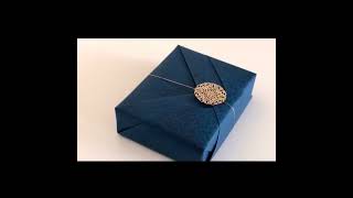 How to Gift Wrap a Box  Square and Rectangle Gifts Packing Instructions [upl. by Suivatnod]