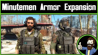 Fallout 4 Mod Throwback Militarized Minutemen  Uniforms Patches and Insignia Addon [upl. by Ailefo]