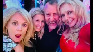 Carol Vorderman stuns in red hot leather dress as she reunites with BBC family after axe [upl. by Nnaharas]