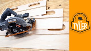 DIY Circular Saw Track  Build with ONE Tool [upl. by Raddy]