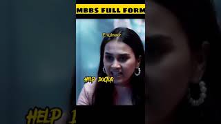 MBBS Full form😂  Mbbs whatsapp status  doctor Vs engineer mbbs neet iit [upl. by Ayahc]