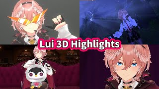 Takane Lui 3D Reveal Highlights ENG Subbed Hololive [upl. by Flss]