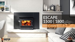 DROLET  Escape 1500 l 1800 Wood Inserts [upl. by Anitnamaid]