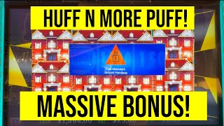 HUFF N MORE PUFF MASSIVE BONUS JACKPOT This Slot Machine is 🔥 🔥 [upl. by Chadbourne]