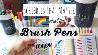 Scribbles That Matter Dual Tip Marker Pens Review  The Boosted Journal [upl. by Olenta447]