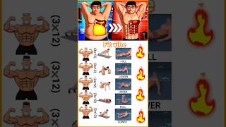 Six pack abs workout at home shorts fitness workout sixpack [upl. by Nerhe197]