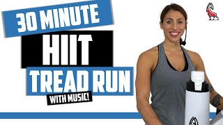 30 MINUTE HIIT  Treadmill Workout Follow Along IBXRunning [upl. by Ariom]