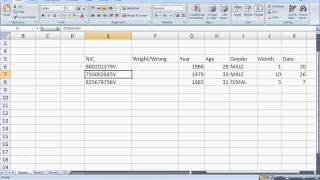 ICT GUY  How to find date of birth from NIC no through excel23 [upl. by Aiak668]