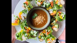 Vegan Vietnamese Spring Rolls  Gỏi cuốn chay [upl. by Gerc]