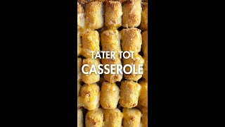 Tater Tot Casserole  Recipe video [upl. by Becka]