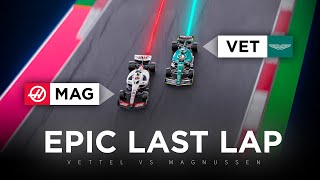 Vettel vs Magnussen Analyzing the Epic Last Lap Battle  3D Analysis [upl. by Deming]