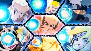 All Rasengan Jutsus amp Ultimate Jutsus 4K 60fps Naruto Storm Connections [upl. by Aeikan]