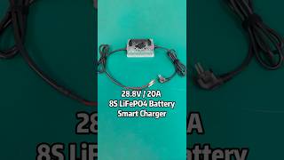 288V 20A 8S LiFePO4 Battery Charger lithiumbatterycharger batterycharger tech [upl. by Zipah]