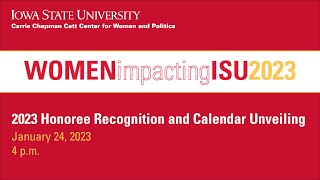 2023 Women Impacting ISU Calendar Honorees [upl. by Eatnuahs]