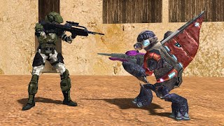 Halo 3 Marines VS Halo 2 Grunts [upl. by Borszcz210]