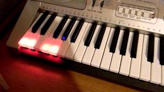 My LK300TV Keyboard lighting system CASIO [upl. by Ahsekyt385]