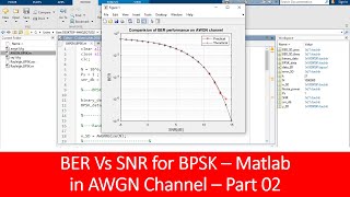 BPSK over AWGN channel in matlab part 01 [upl. by Abey]