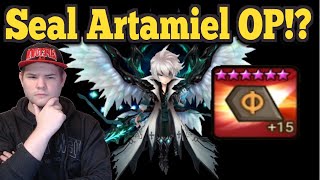 Seal Runes on Artamiel OP  Summoners War [upl. by Ahsinrac]