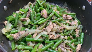 HOW WE MAKE FALAI PILIKAKI ELEGI  WITH GREEN BEANS  Cooking with Rona polytubers [upl. by Garvy845]