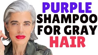 PURPLE SHAMPOO FOR GRAY HAIR  Nikol Johnson [upl. by Gregoor37]