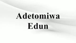 Adetomiwa Edun [upl. by Elokin62]