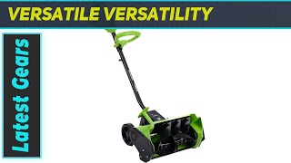 Earthwise SN74016 Cordless Electric Snow Shovel The Best for Heavy Snow [upl. by Fachanan]