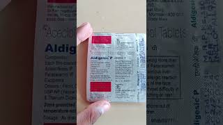 Acecofenac amp Paracetamol Tablet  Aldigesic P Tablet Full Review [upl. by Maice]