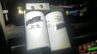 FASS fuel pump install filter change starting priming replacement duramax Cummins powerstroke [upl. by Arikihs377]